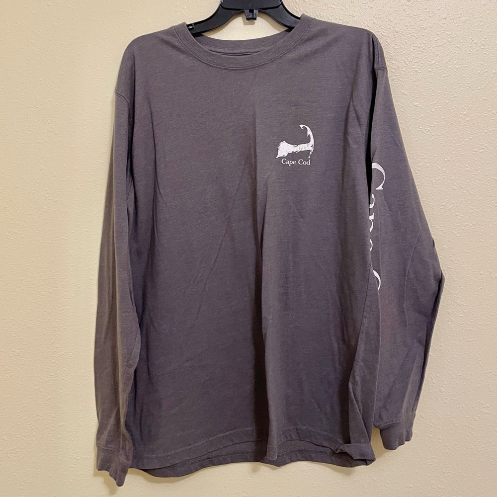 Cape Cod Cuffy's Medium - Massachusetts - Gray Long-Sleeved T-Shirt